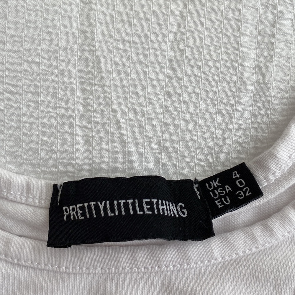 PLT basic white crop top - Picture 3 of 3